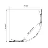 Душевая кабина Koller Pool Line ARC 900x900 black matt (1440652403)- Фото 3